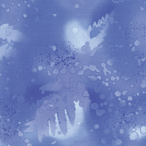 Fossil Fern by Benartex - Blue Frost