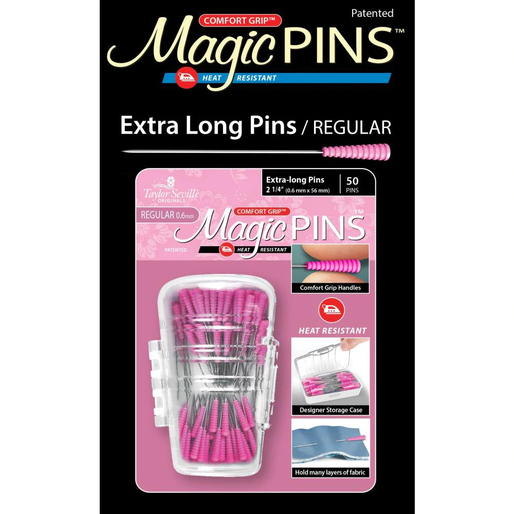 Magic Pins by Taylor Seville - Fine (0.5 x 56mm) Extra Long