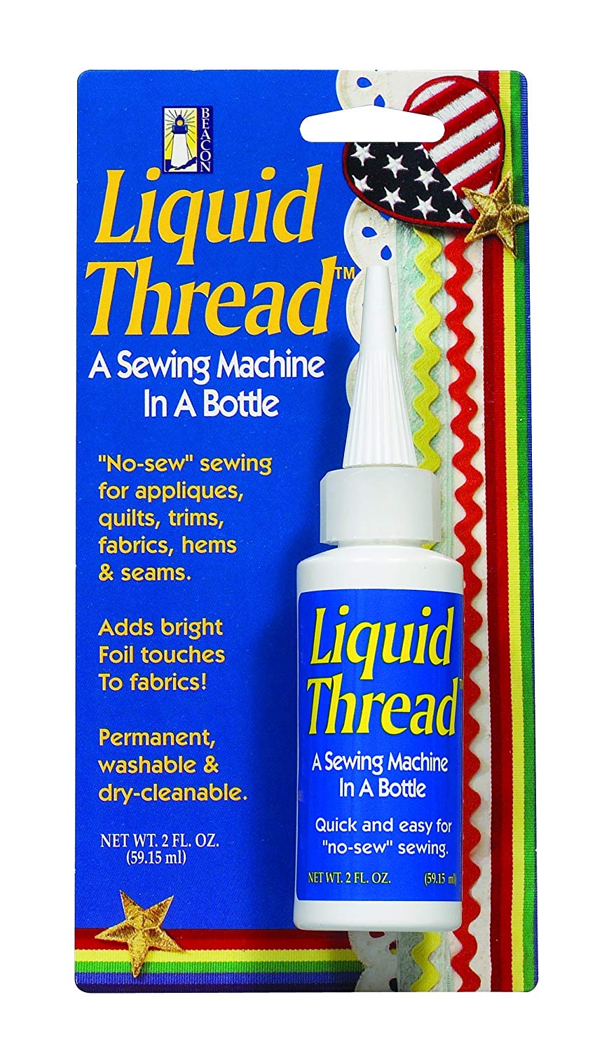 Liquid Thread 59 ml Medium Dries Bottle, Blue/ Clear