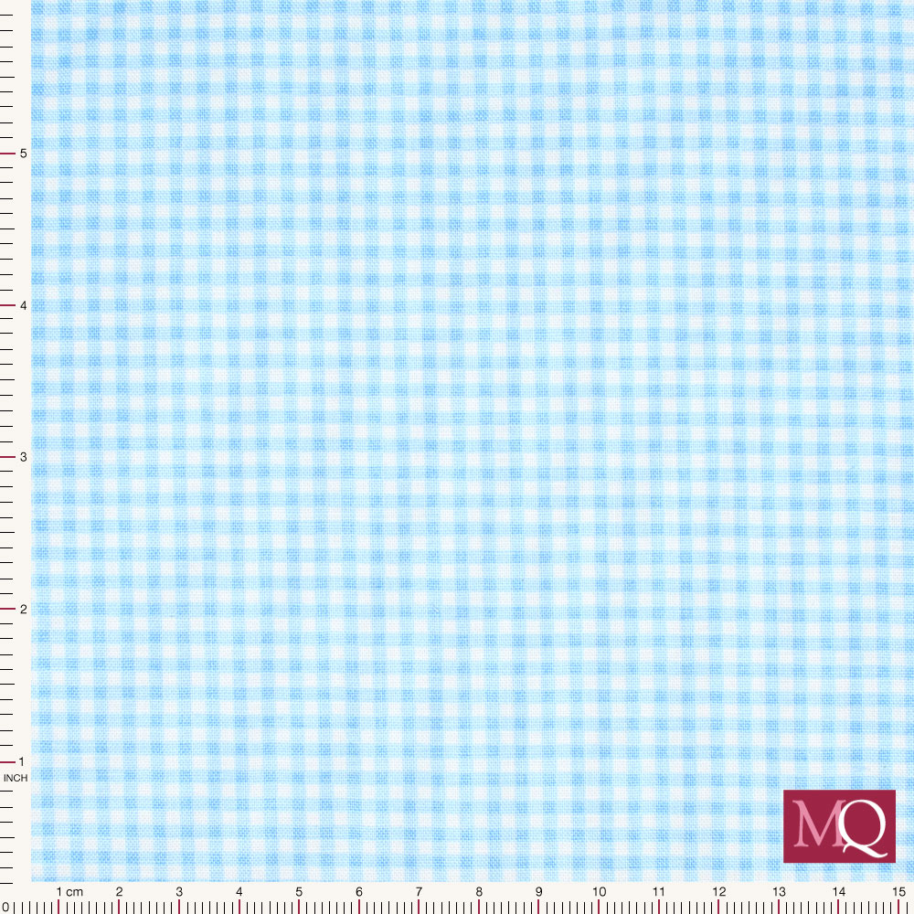 Gingham from Makower Light Blue 920-B4