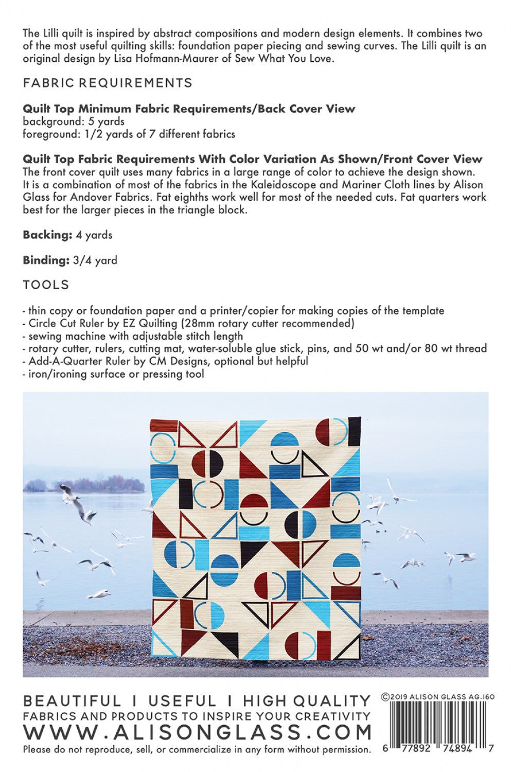 Lilli Quilt Pattern by Lisa Hofmann-Maurer and Alison Glass
