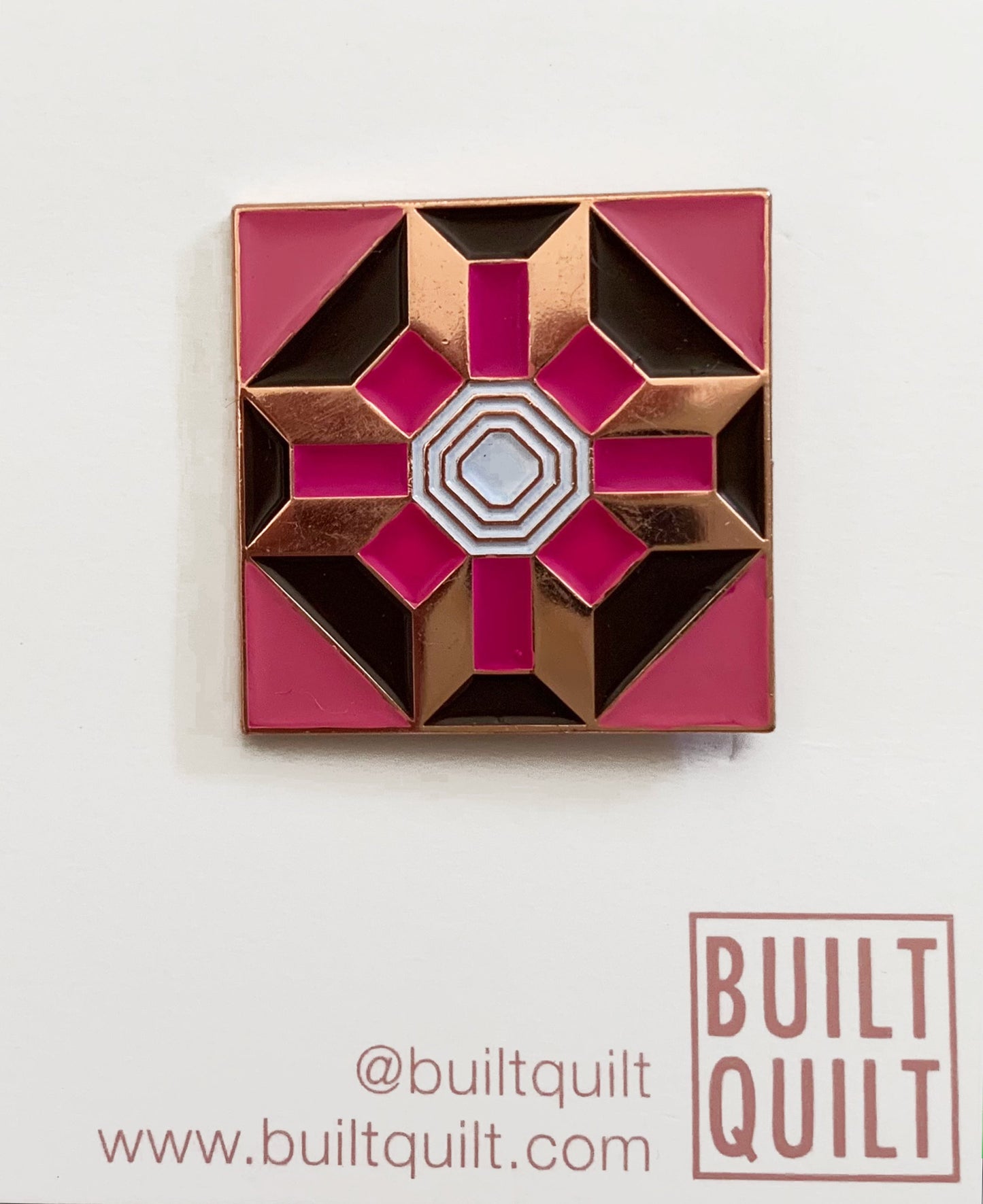 Pink Prosperity Enamel Pin