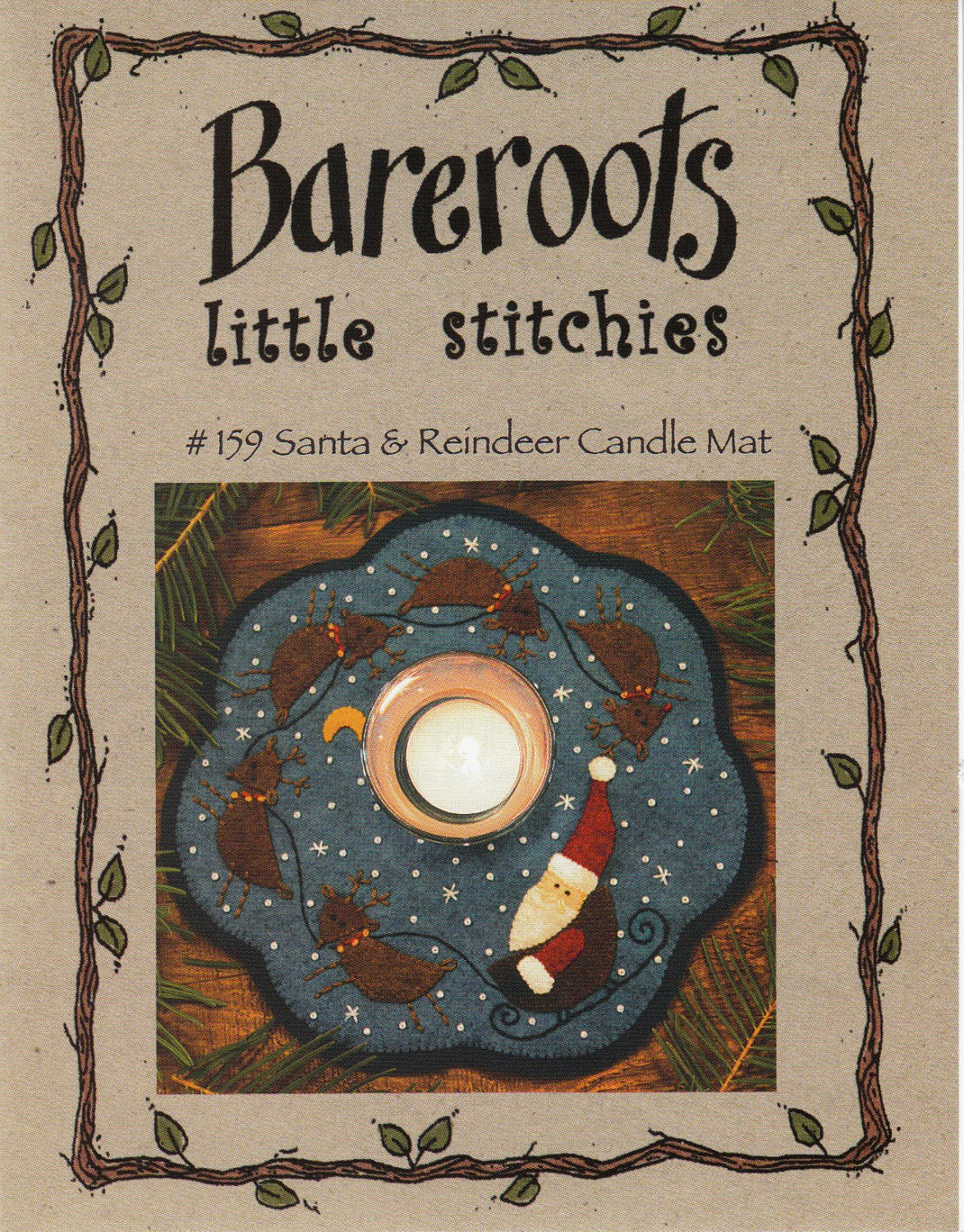 Candle Mat Kit from Bareroots - Santa & Reindeer