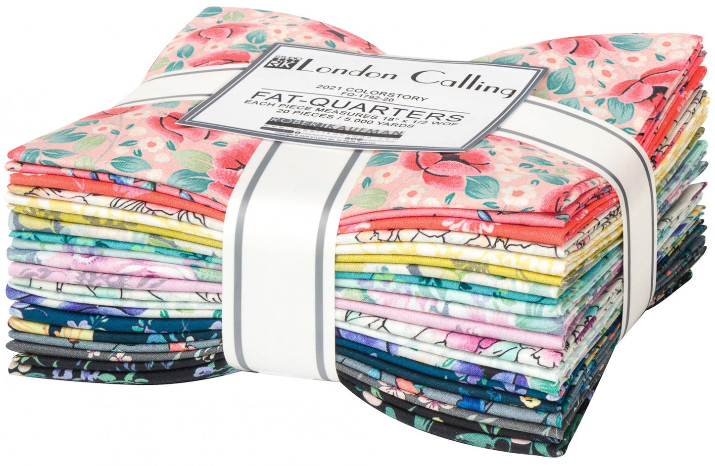 Fat Quarter Bundle - London Calling by Robert Kaufman 20pcs