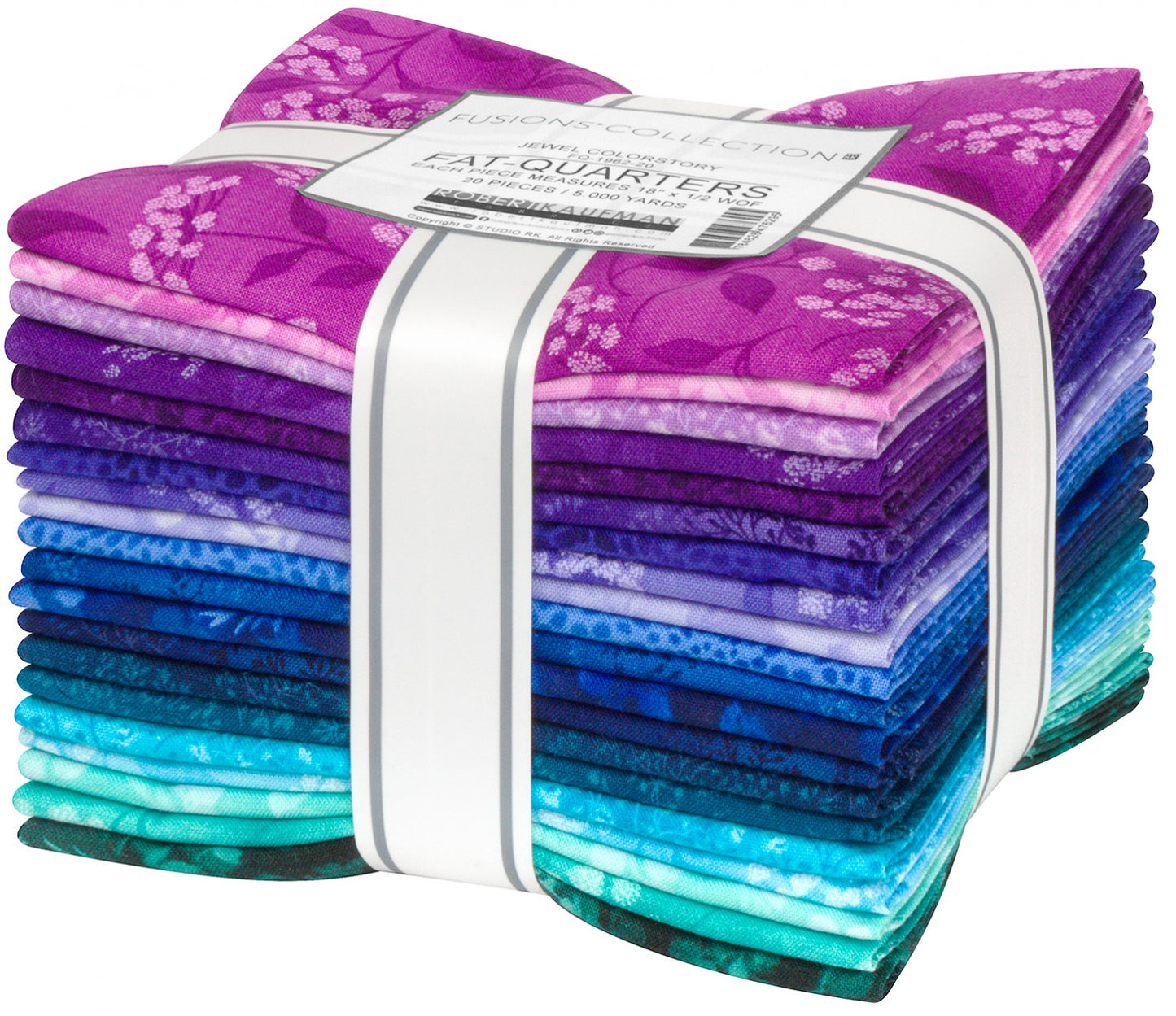Fat Quarter Bundle - Fusions Collection by Robert Kaufman - Jewel Colorstory