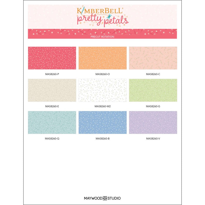 Fat Quarter Bundle - Pretty Petals by Kimberbell for Maywood Studio