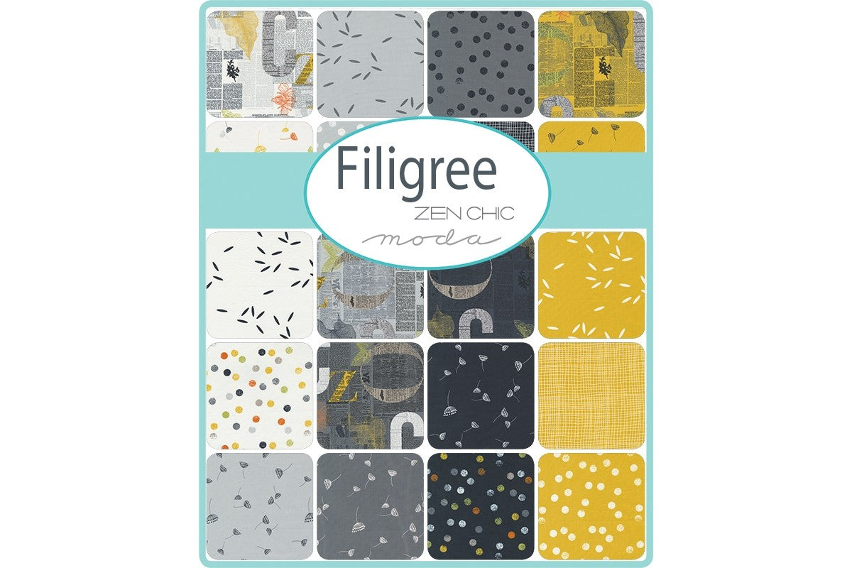 Jelly Roll - Filigree by Zen Chic for Moda