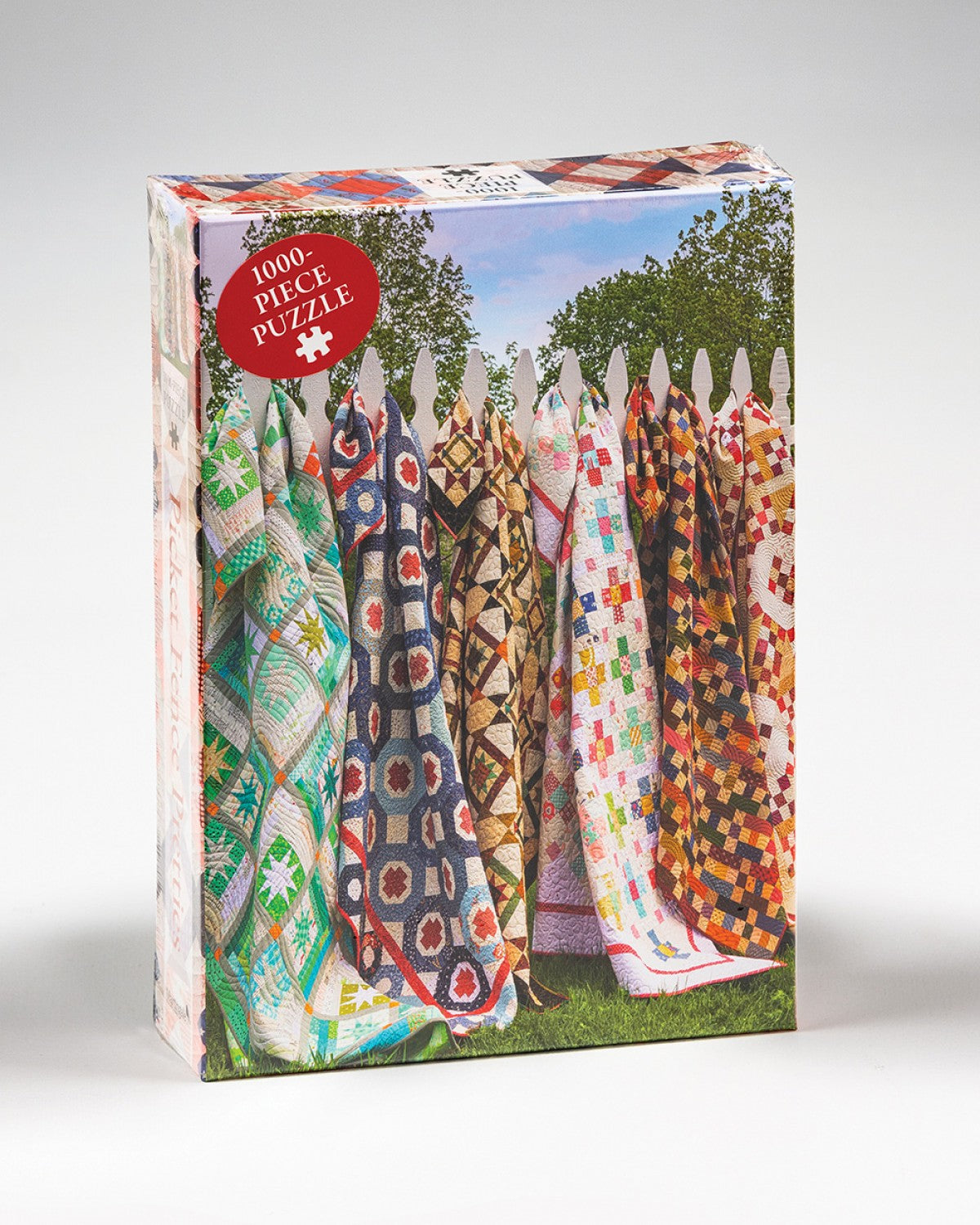 Scrap School Puzzle a Picket Fence Pretties Puzzle 1000-Piece Puzzle by Lissa Alexander