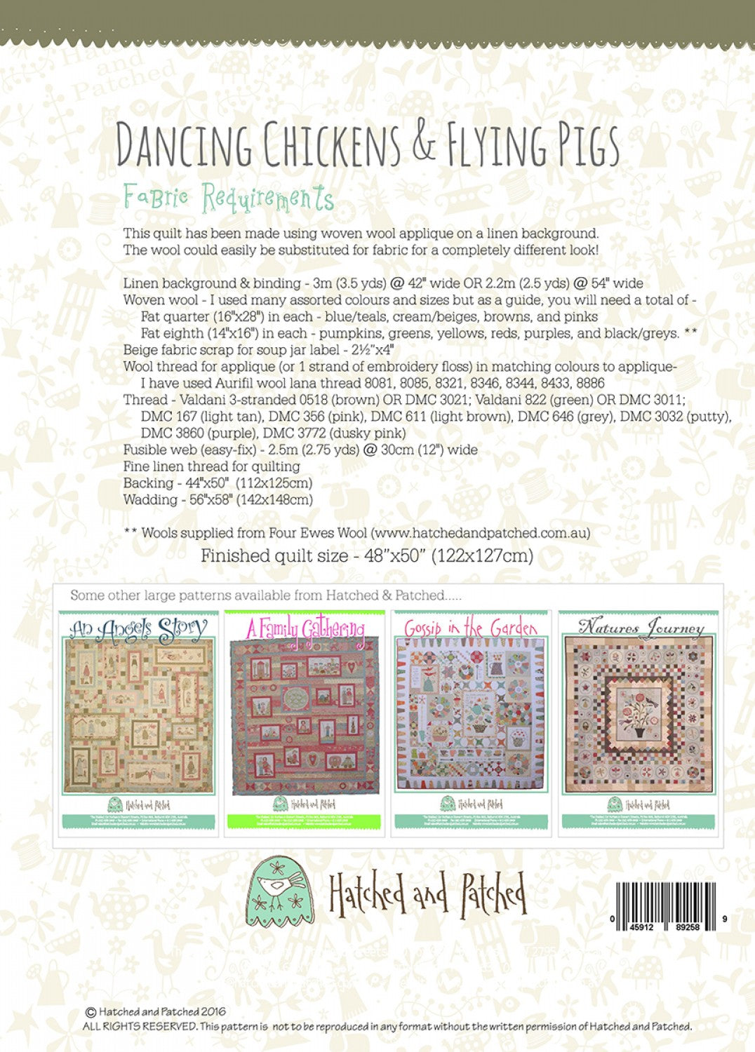 Dancing Chickens & Flying Pigs by Anni Downs of Hatched and Patched