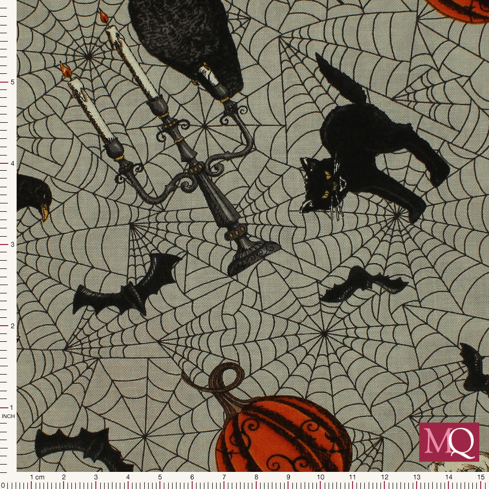 Ghostly Greetings by Deb Strain for Moda - Granite Grey Reduced NOW £8m