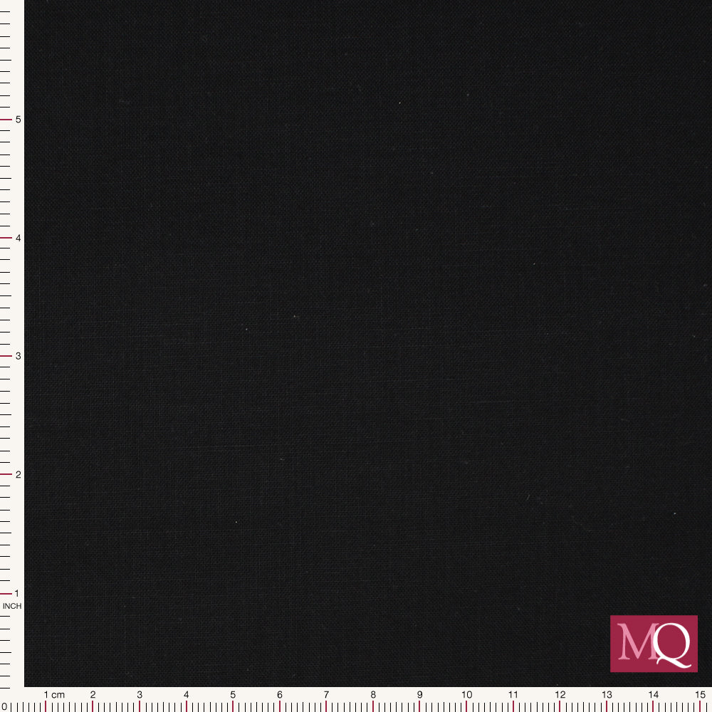 Kona Solids by Robert Kaufman - Black 1019 - Remnant