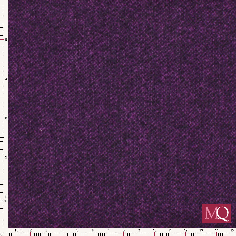 Winter Wool Flannel by Cheryl Haynes for Benartex - Egg Plant