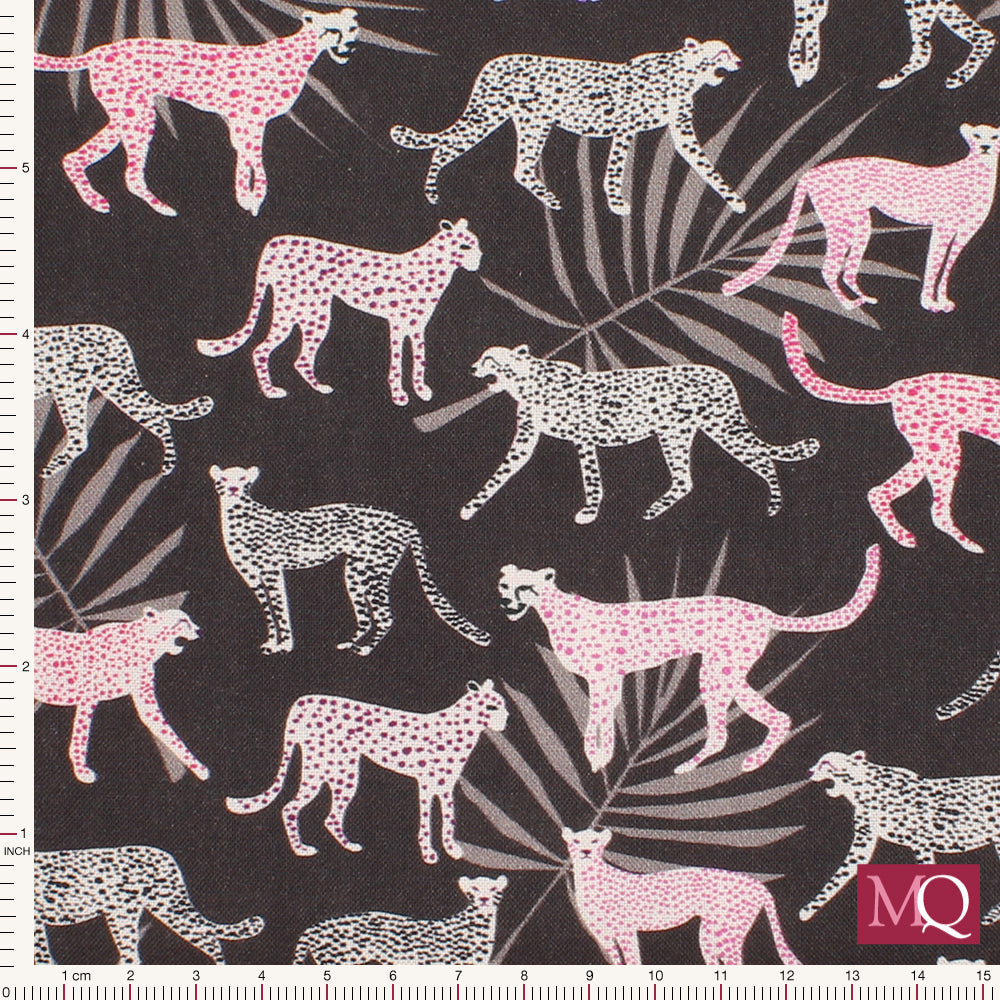 Wild in the Wild by Stof - Cheetah - BLACK 4501-605 Reduced NOW £10m