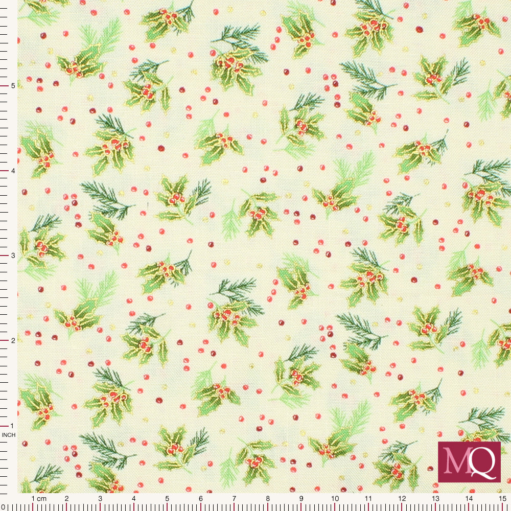 Classic Holly Spray Cream 2377-Q