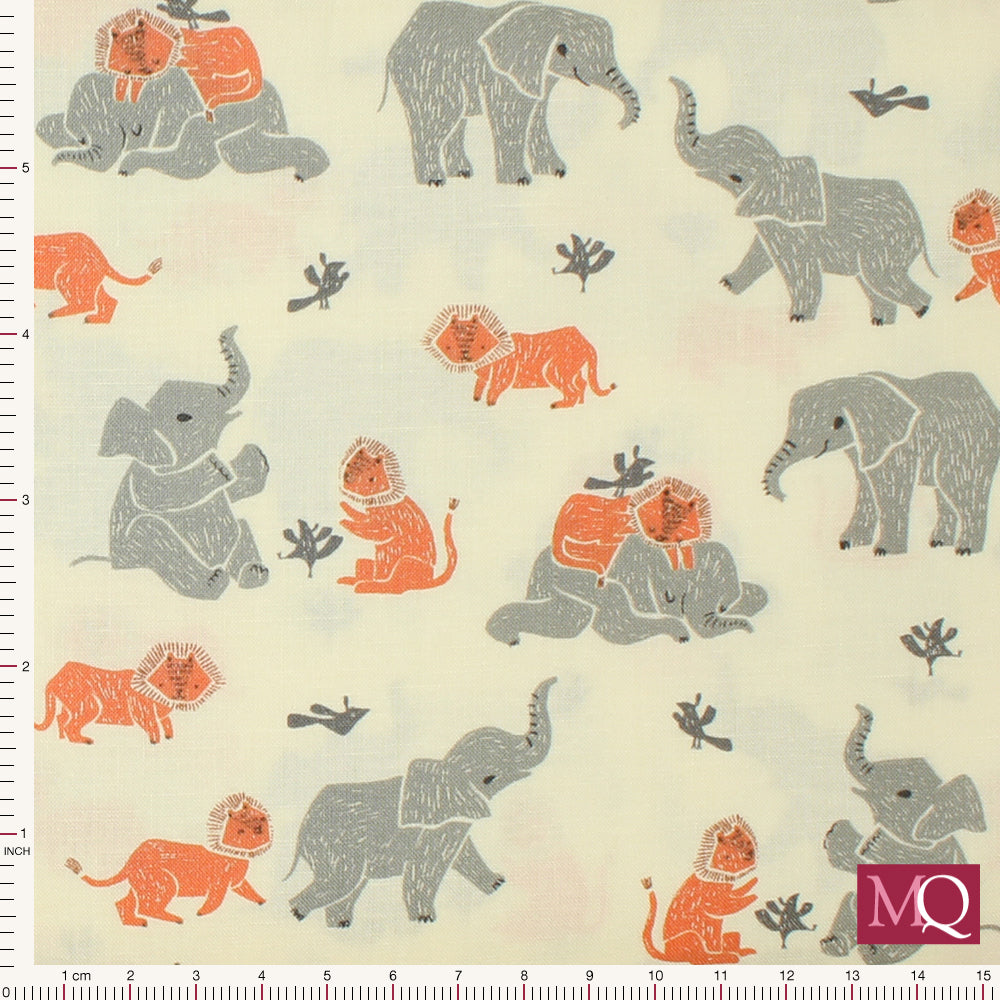 Three's Company by Dear Stella - Cream SSR1681 £14/metre