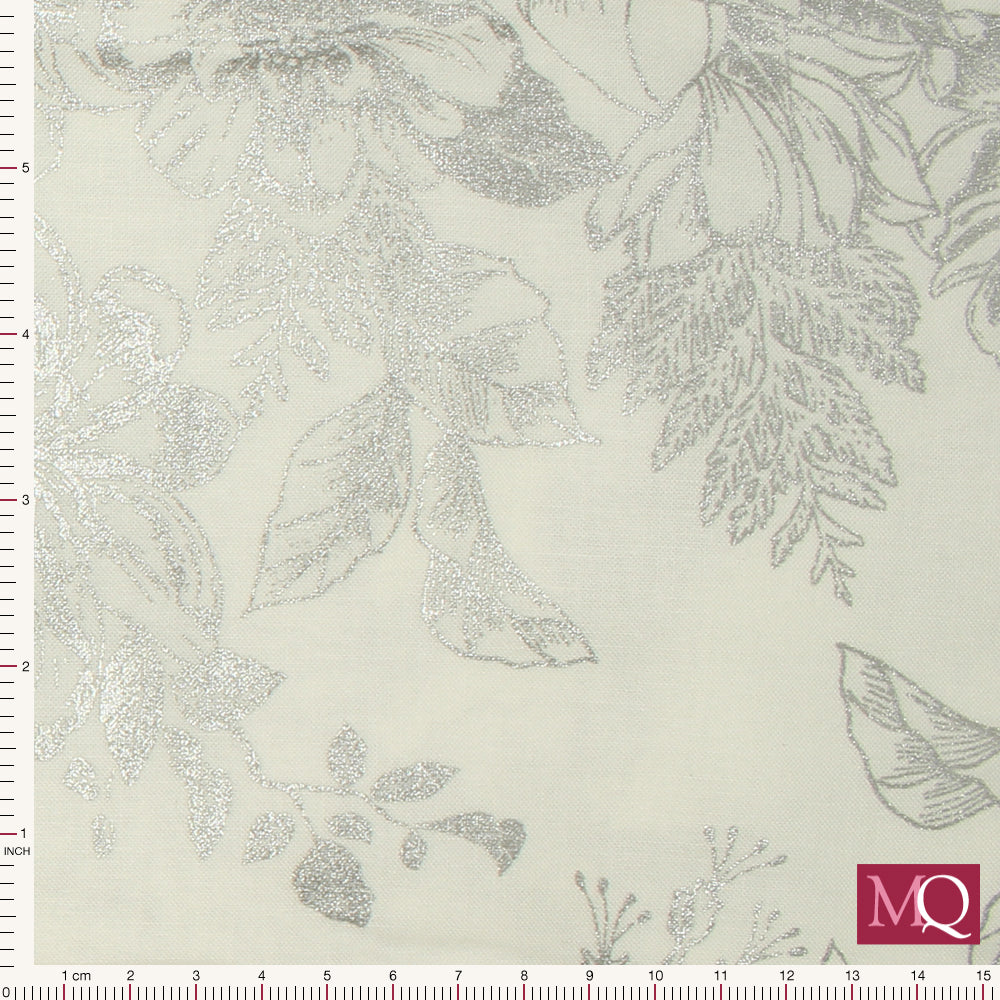 Holiday Flourish 14 by Robert Kaufman - Silver 19915-186 £14/metre