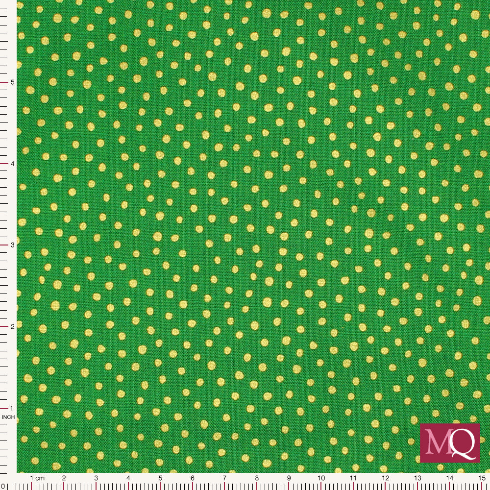 Snowball Green by Makower - Snowball Green 1932-G06 £1.30/10cm