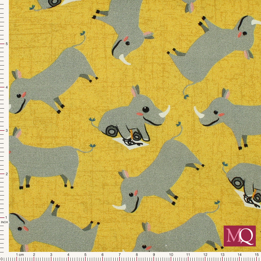 Cocos Safari by Stof 4501-901 Rhinos Reduced NOW £10m