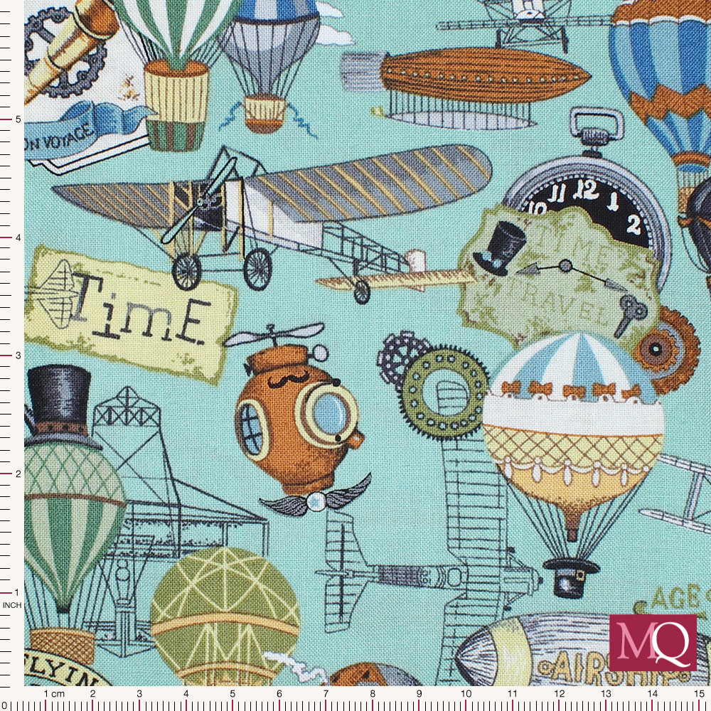 Victorian Vintage - Flight from Nutex Fabric - £1.40/10cm