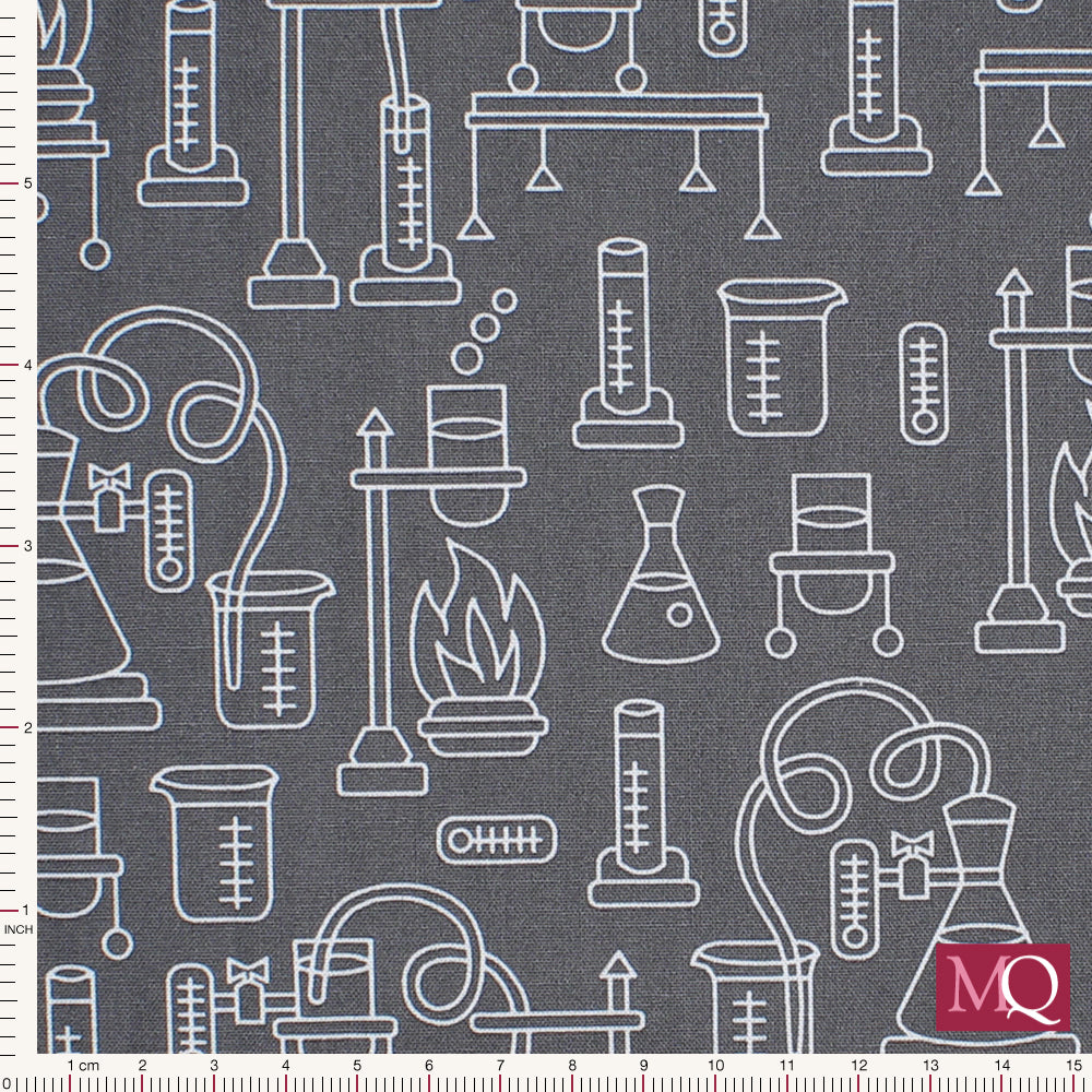 Science Fair by Robert Kaufman -Grey Science Test Tubes - SRK1792912
