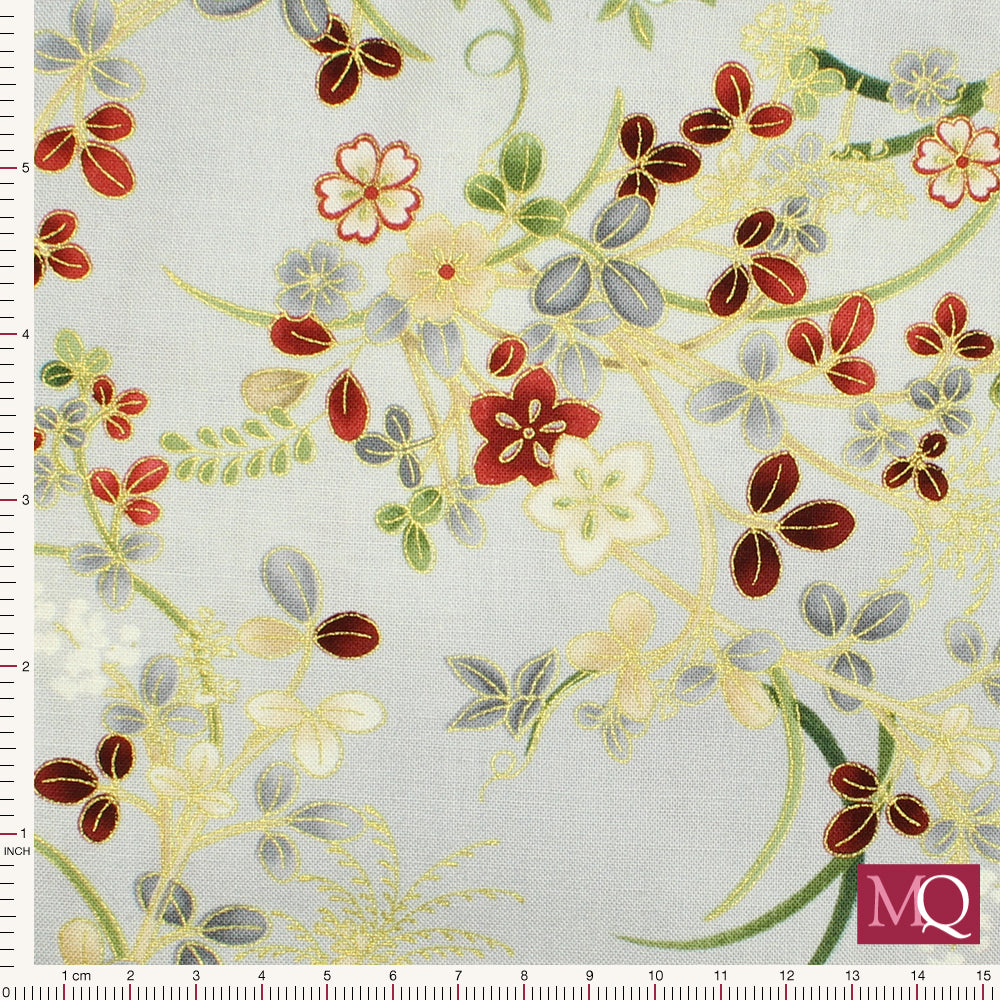 Kyoto Garden by Chong a Hwang for Timeless Treasures - Silver