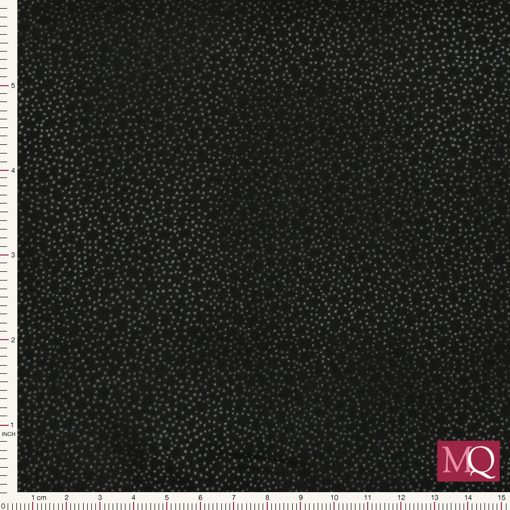 Quilter's Basic by Stof - Flower Speckle Black 4513-935 £14/metre