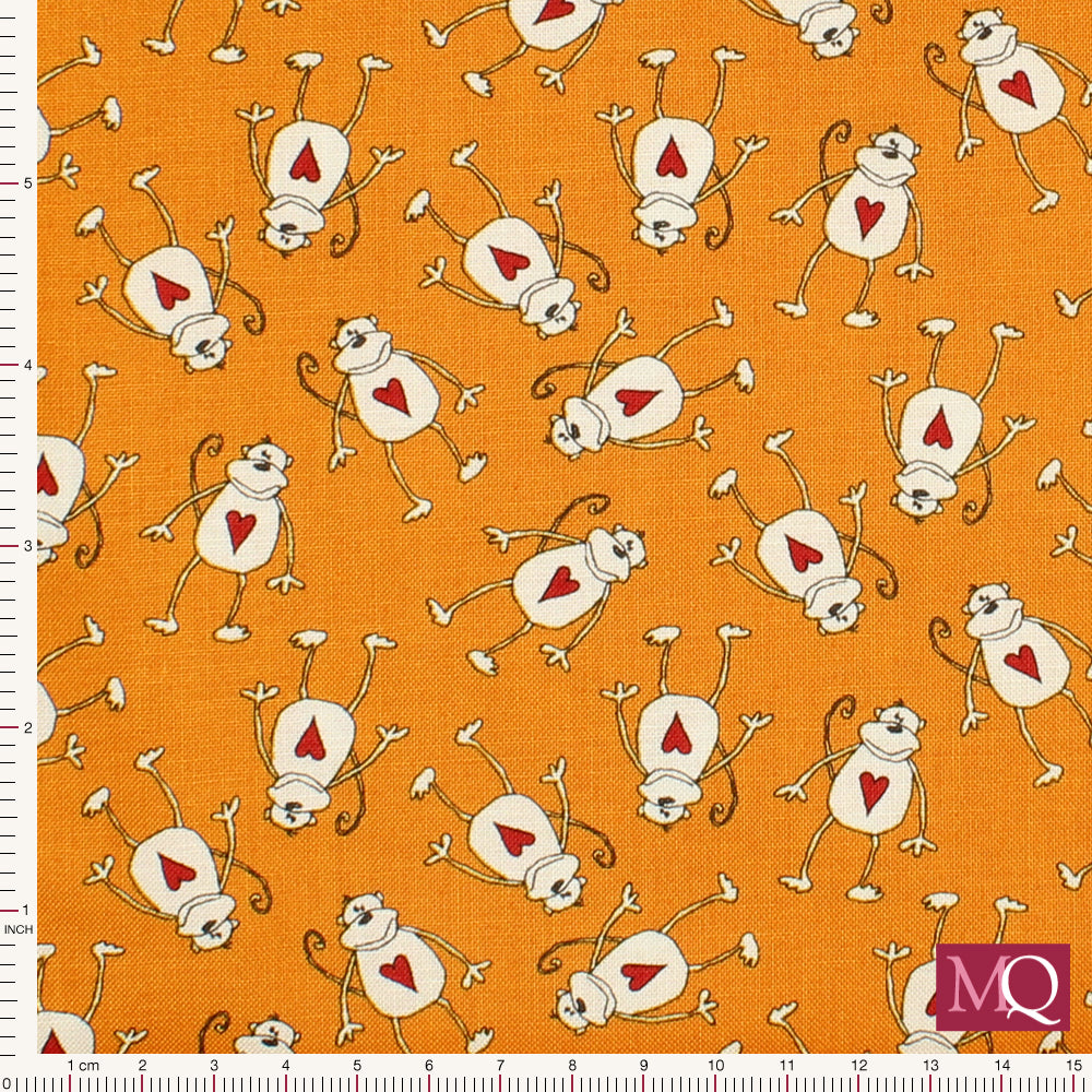 Animal Crackers by Sweetwater for Moda - Tangerine Reduced NOW £10m