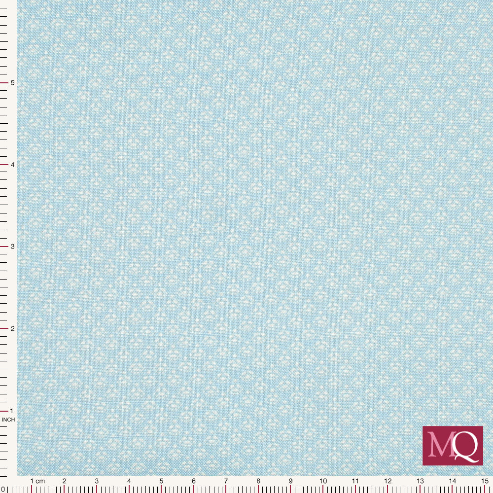 Tonal Ditzys by Andover - Blue Indigo 9743 B Remnant