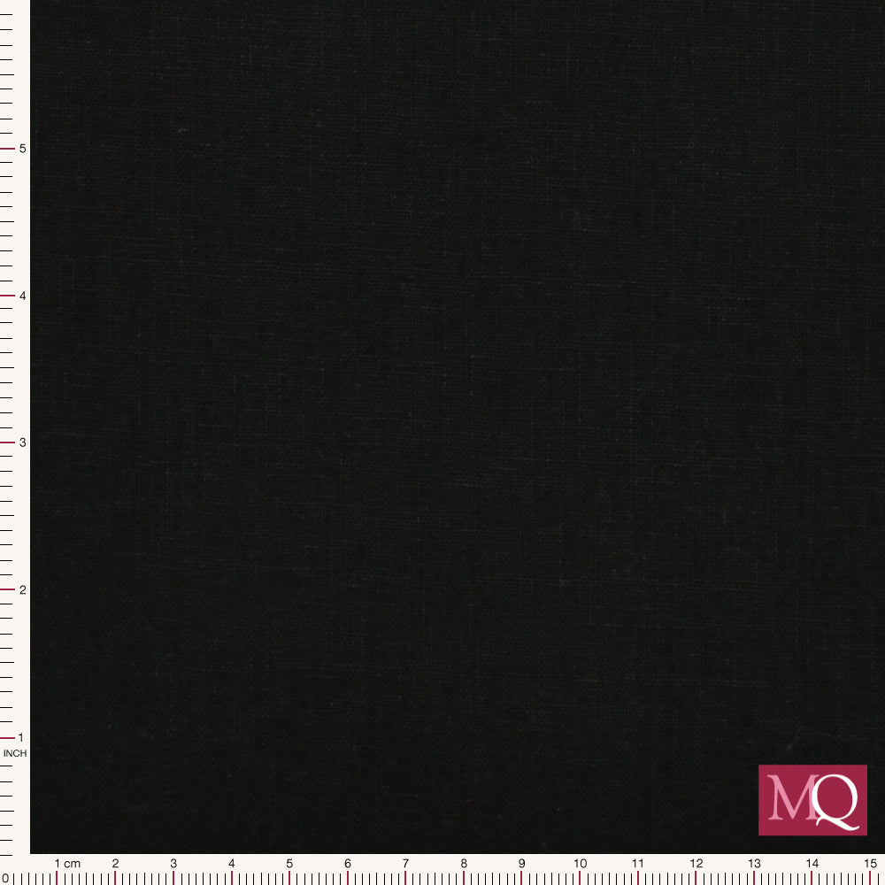 Linen/Cotton Solid Black