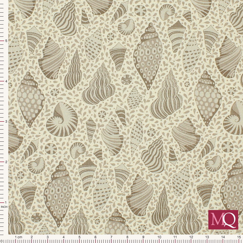 Cotton Beach 'Beach Shells' by Tilda - Grey Reduced NOW £10m