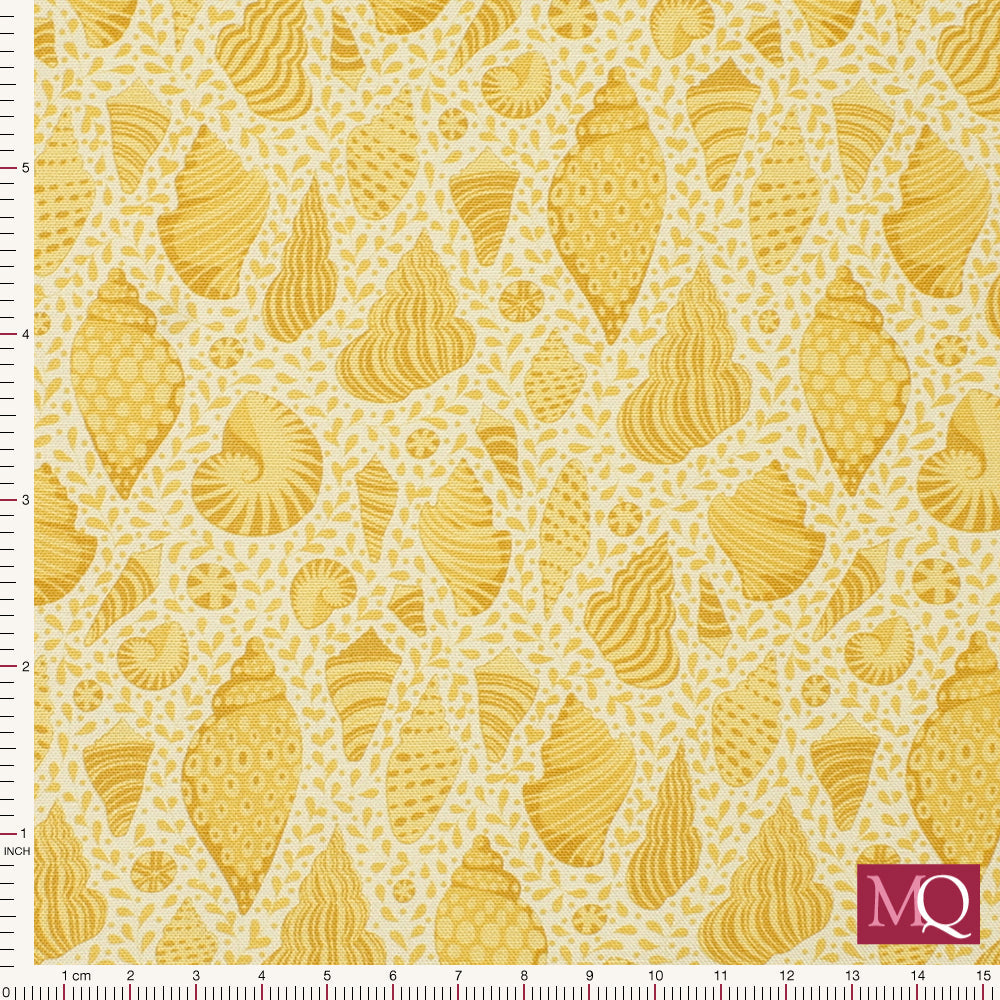 Cotton Beach 'Beach Shells' by Tilda - Honey - Remnant