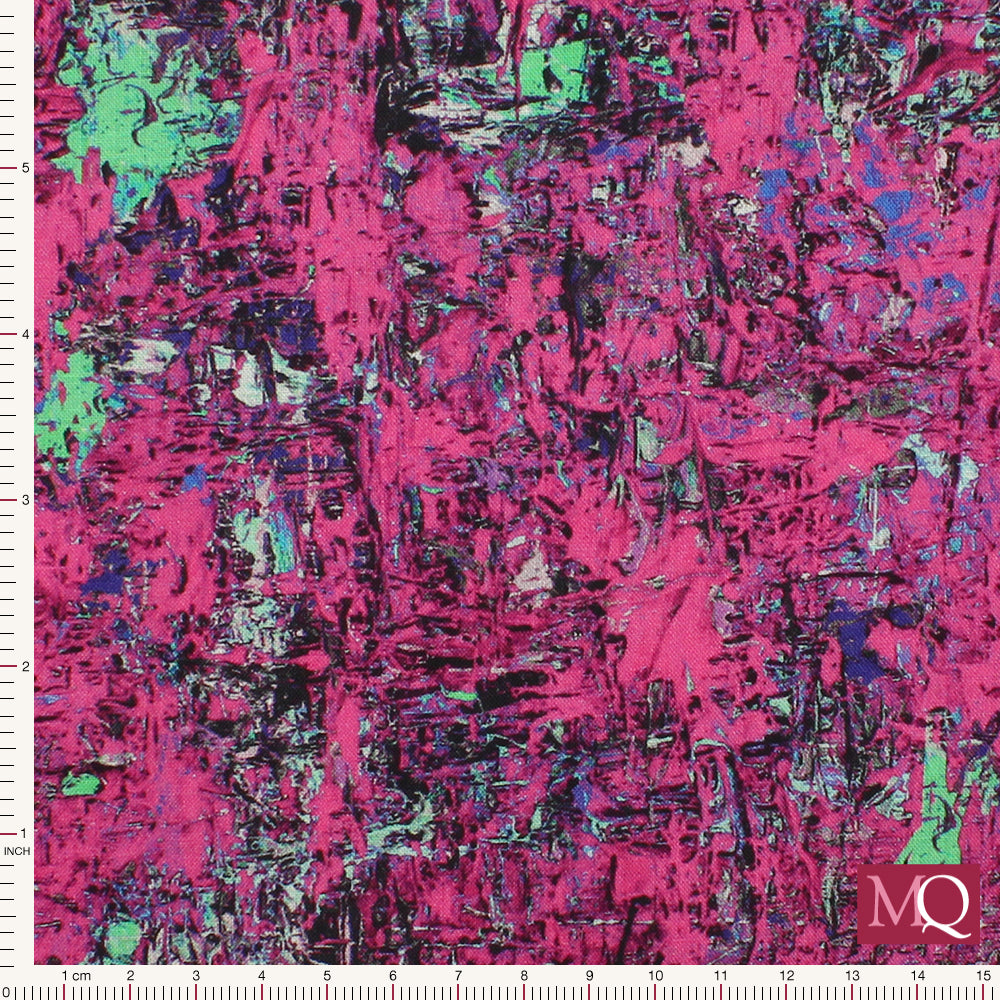 Poured Color by Paula Nadelstern at Benartex - Impressions Pink/Green