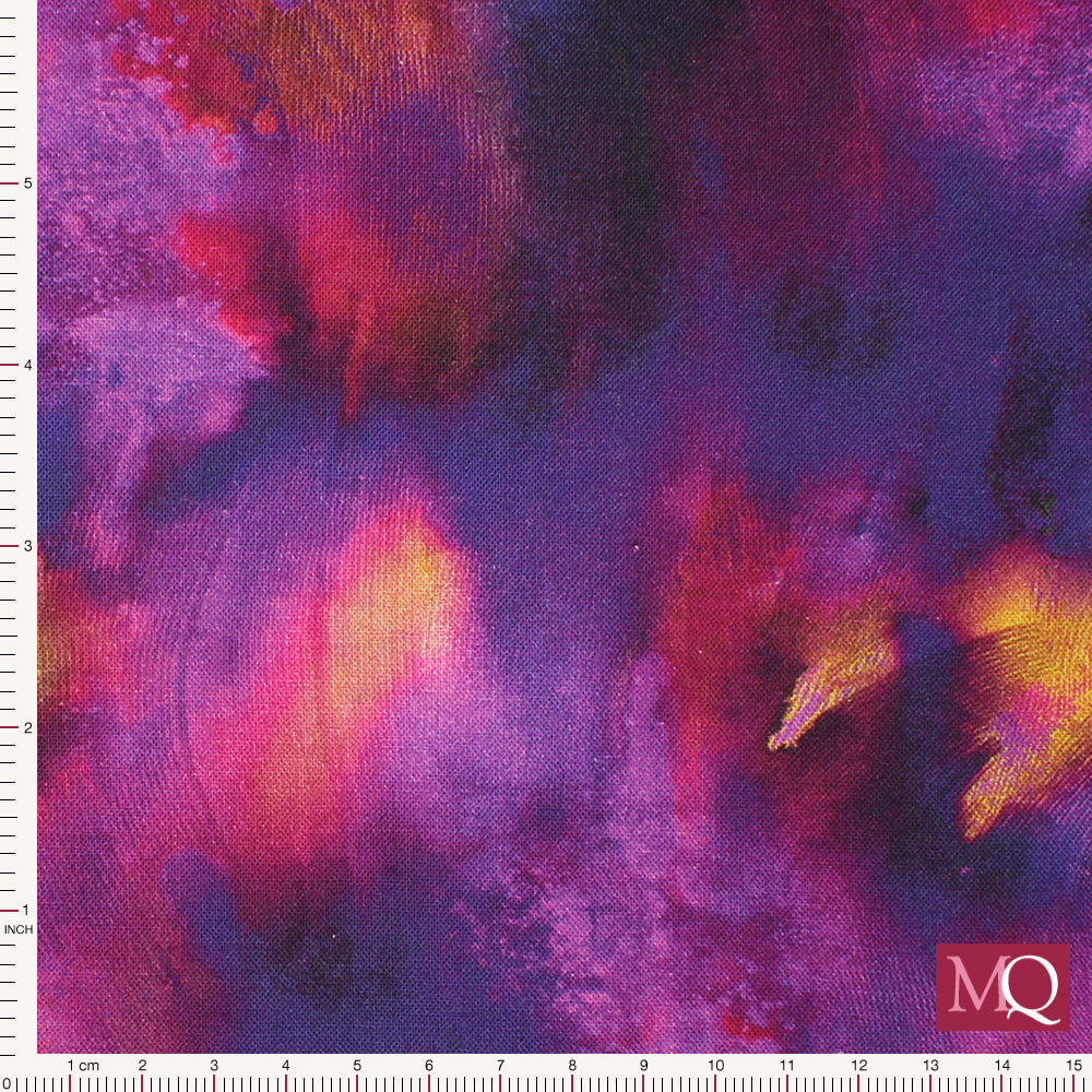 Palette Impressions by Nerodiseppia at Benartex - Fuschia