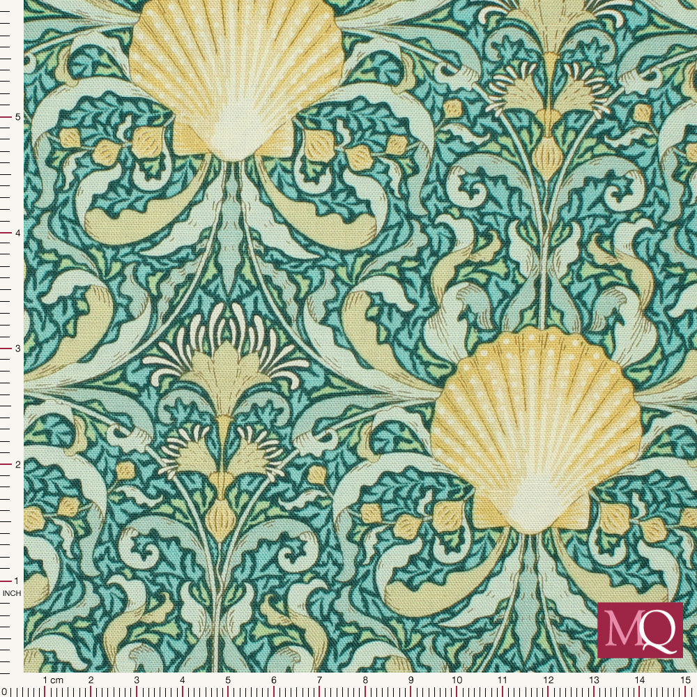 Cotton Beach 'Scallop Shell' by Tilda - Teal