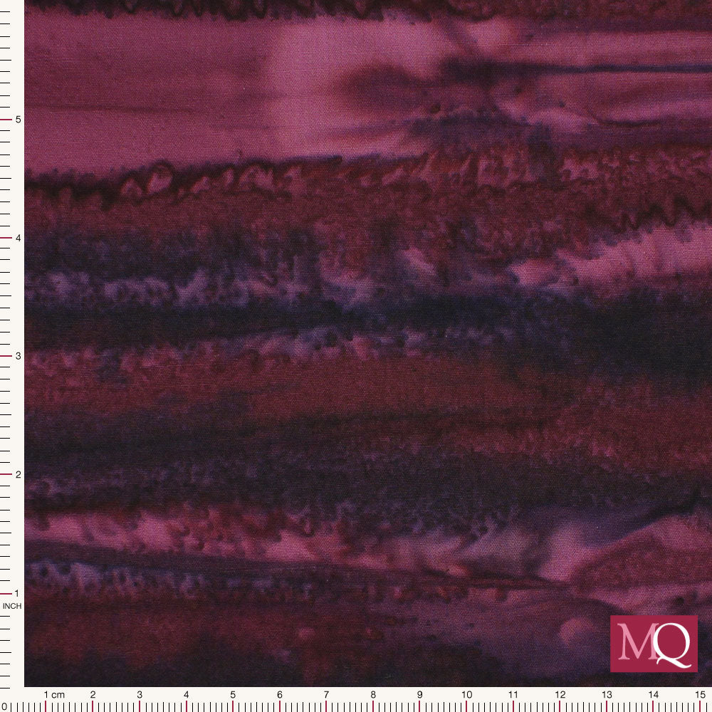 Bali Nature's Palette Batik by Benartex - Burgundy
