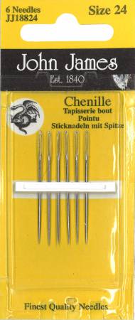 John James Blister Pack Chenille Needles Size 24