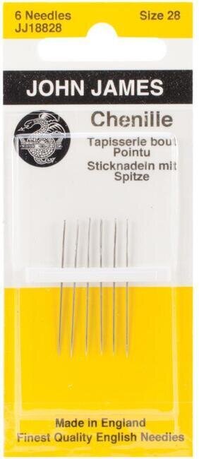 John James Blister Pack Chenille Needles Size 26