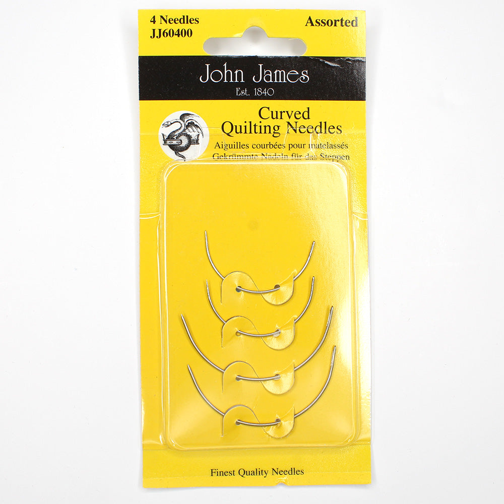 John James Curved Between / Quilting Needles Assorted Sizes 4ct # JJ60400