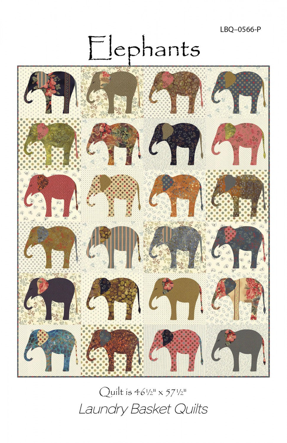 Elephants Quilt Pattern by Edyta Sitar of Laundry Basket Quilts