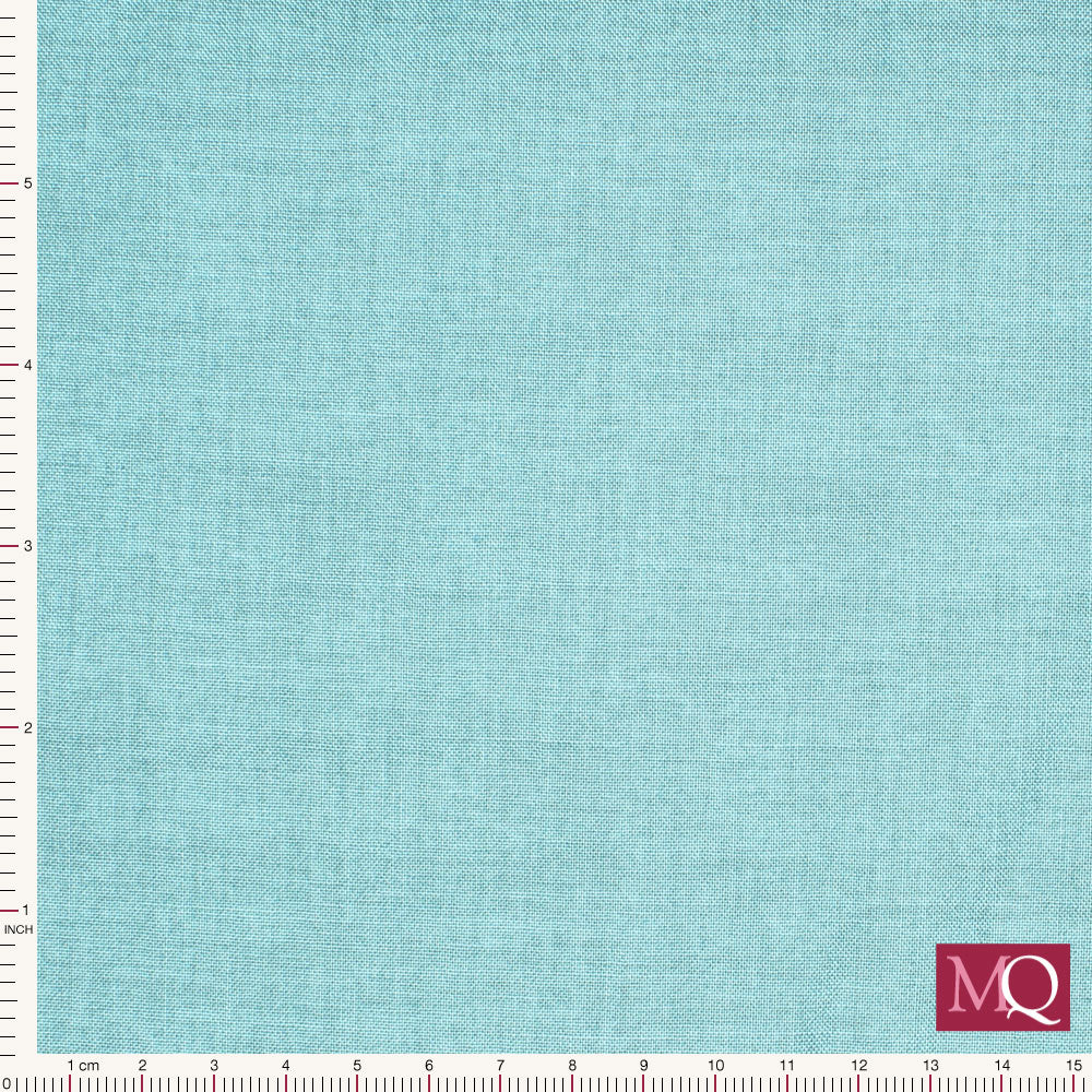 Linen Texture by Makower Duck Egg 1473-B4 - Remnant
