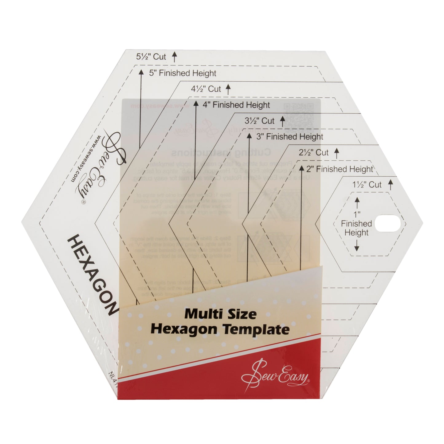 Sew Easy Multi Hexagons Template - NL4170