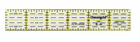 Omnigrid Ruler 1" x 6" - R1