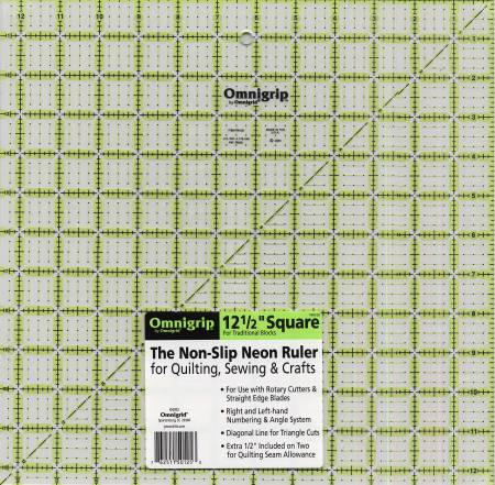 Omnigrip Neon Ruler - 12.5" x 12.5" RN125