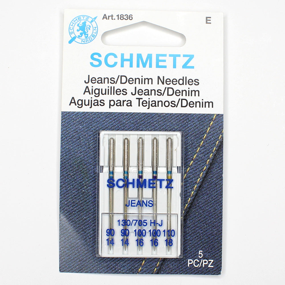 Schmetz Jean/Denim Machine Needles - Mixed 14/18 1836
