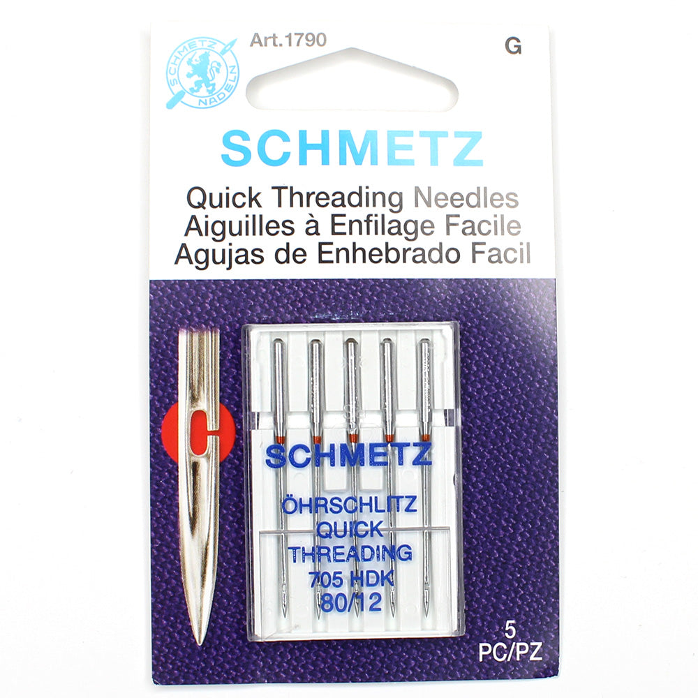 Schmetz Quick Threading Machine Needles - 80/12 1790