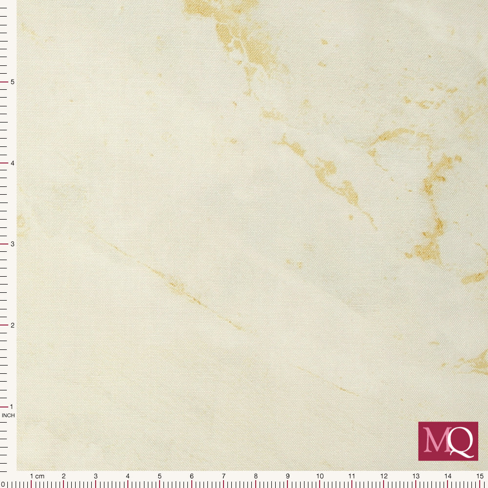 Cotton quilting fabric with tonal cream natural marble effect