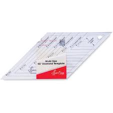 Sew Easy Multi Size 45º Diamond Template - NL4167