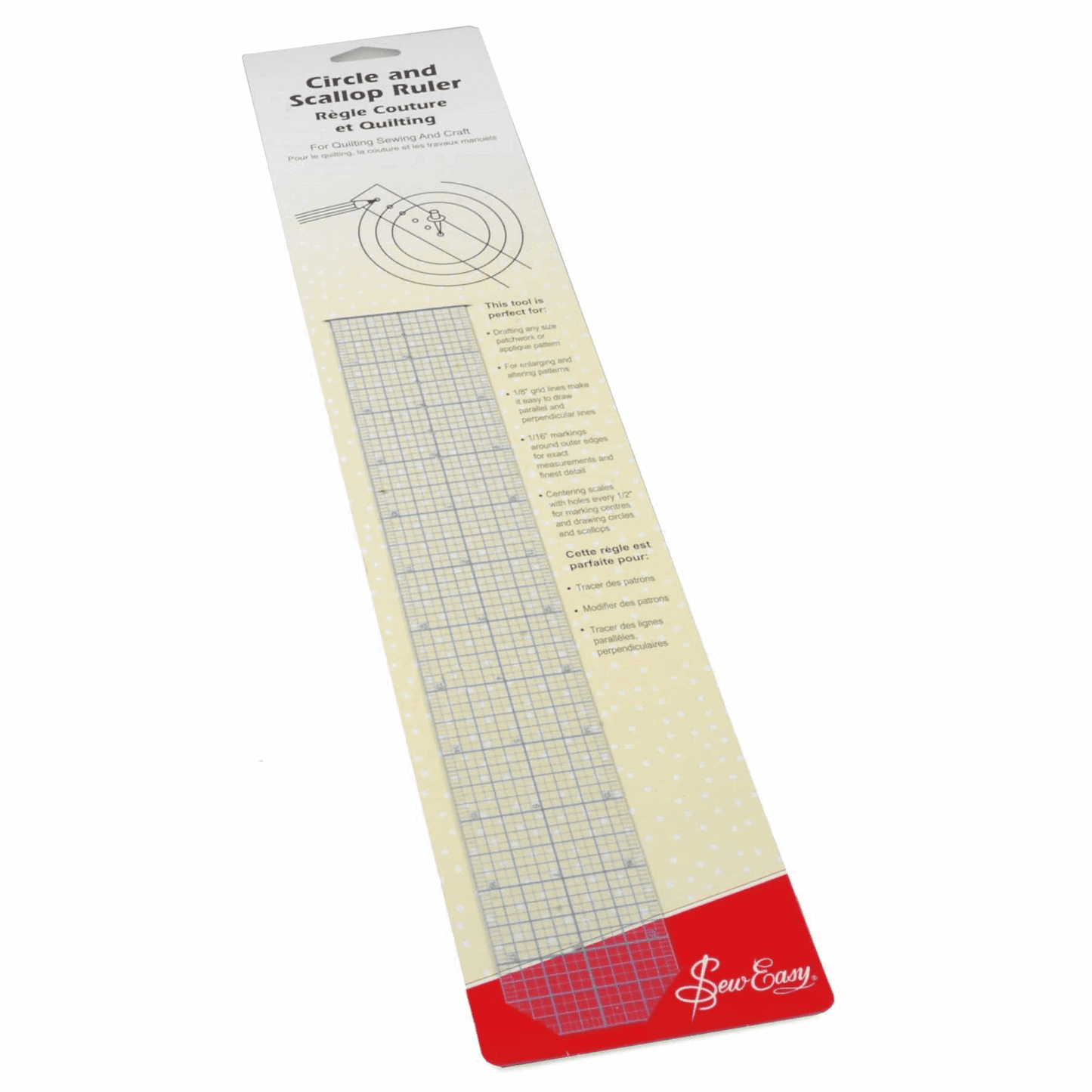 Circle & Scallop Ruler - Sew Easy ER897