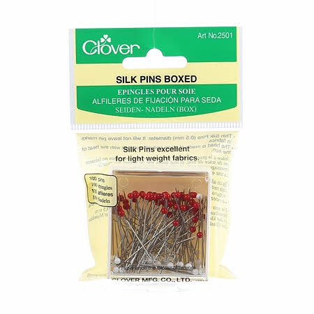 Clover Silk Pins Boxed - CL2501 - £5.55