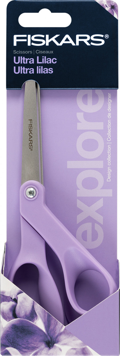 Fiskars Universal Limited Edition Design Collection Scissors  - Ultra Lilac- 8"/21cm